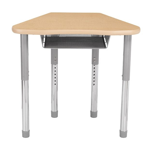 Petal Series Student Desk with Hard Plastic Top