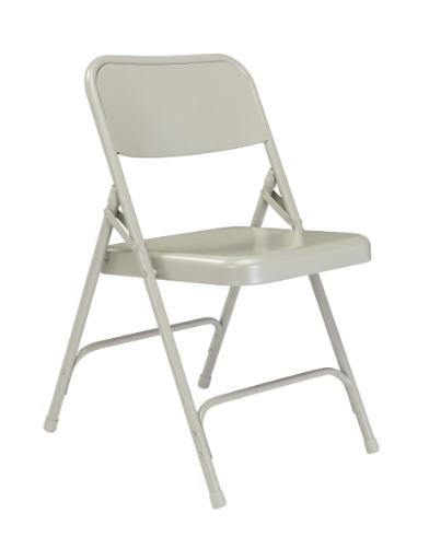 NPS® 200 Series Premium All-Steel Double Hinge Folding Chair - 4 Pack