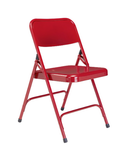 NPS® 200 Series Premium All-Steel Double Hinge Folding Chair - 4 Pack