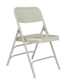 NPS® 300 Series Deluxe All-Steel Triple Brace Double Hinge Folding Chair - 4 Pack