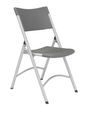 NPS® 600 Series Heavy Duty Plastic Folding Chair - 4 Pack