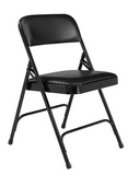 NPS® 1200 Series Premium Vinyl Upholstered Double Hinge Folding Chair - 4 Pack