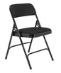 NPS® 2200 Series Deluxe Fabric Upholstered Double Hinge Premium Folding Chair - 4 Pack