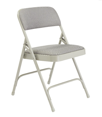 NPS® 2200 Series Deluxe Fabric Upholstered Double Hinge Premium Folding Chair - 4 Pack