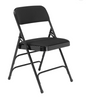 NPS® 2300 Series Deluxe Fabric Upholstered Triple Brace Double Hinge Premium Folding Chair - 4 Pack