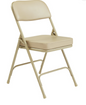 NPS® 3200 Series Premium 2” Vinyl Upholstered Double Hinge Folding Chair - 2 Pack