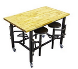 AmTab Mobile Stool Collaboration Table