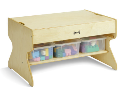 Jonti-Craft® Deluxe Building Table - Preschool Brick Compatible