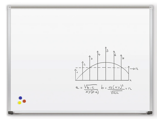 Porcelain Steel Whiteboard with Deluxe Aluminum Trim