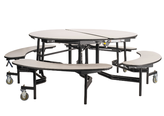 NPS® 12' Rectangle Mobile Table with Benches