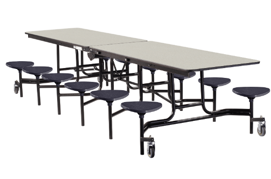 NPS® Mobile Cafeteria Table w/ ErgoMax Stools