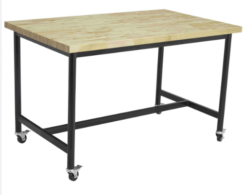 Butcher Block Demonstration Table